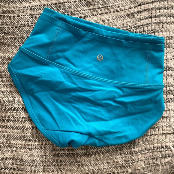 LULULEMON SWIFT SPEED RACE BRIEF, RUNNING BRIEFS, TURQUOISE TIDE, Size 0 - Picture 3 of 4